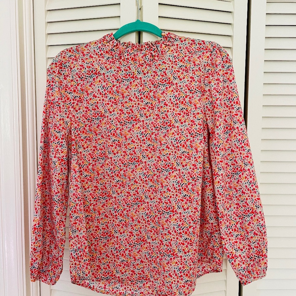 J. Crew Liberty of London long sleeve blouse